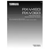 Yamaha RX-V393 Receiver manual cover