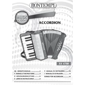 Bontempi 33 1730 Accordion manual cover