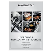 Rangemaster Elan Deluxe 90 Dual Fuel Stone Blue Chrome manual cover