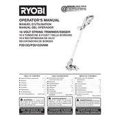 Ryobi P20103 Trimmer manual cover