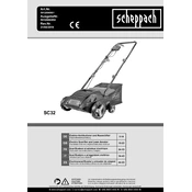 Scheppach SC32 5912006901 Scarifier manual cover