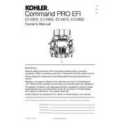 Kohler ECV850 Engine manual cover