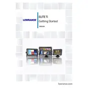 Lowrance Elite Ti Fish Finder manual cover