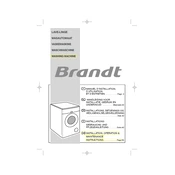 Brandt WFH1276K Washing Machine manual cover