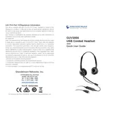 Grandstream GUV3000 Headset manual cover