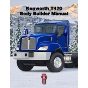 Kenworth T470 Truck manual cover