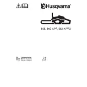 Husqvarna 555 Chainsaw manual cover