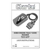 Clarke 4501117 CEOBD Engine Fault Code Reader manual cover