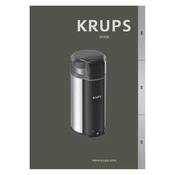 Krups GX336D50 Coffee Grinder manual cover