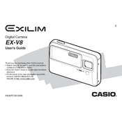 Casio EXV8 Camera manual cover