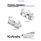 Kubota AP-PS2072 Seeder manual cover