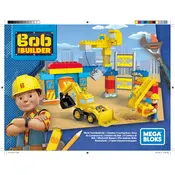 Mega Bloks Mattel Bob the Builder FFF24 Construction Set manual cover