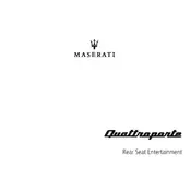 Maserati Quattroporte Rear Seat Entertainment 2019 Sedan manual cover