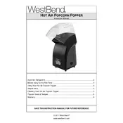 West Bend L5947 82471R Popcorn Maker manual cover