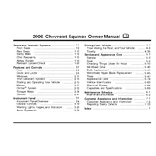 Chevrolet Equinox 2006 manual cover