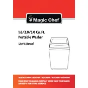 Magic Chef MCSTCW16S4 Washing Machine manual cover