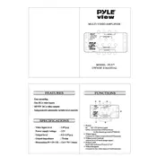 Pyle PLV7 Amplifier manual cover