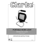 Clarke 4003530 CL6FS Portable Work Light manual cover