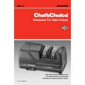 Chef's Choice 316 Sharpener manual cover