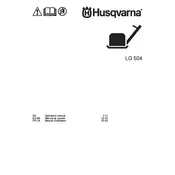 Husqvarna LG 504 Compactor manual cover