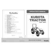 Kubota MX5200 Tractor manual cover