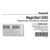 Honeywell MagicStat 3355 Thermostat manual cover