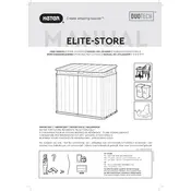 Keter Elite-Store Shed manual cover