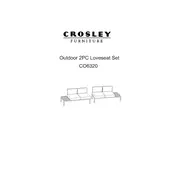 Crosley СO6320 Loveseat manual cover