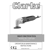 Clarke 6462199 CMFT220 Multi Function Tool manual cover