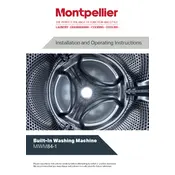 Montpellier MIWM84-1 Washing Machine manual cover