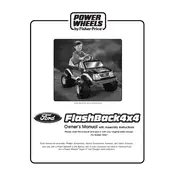 Power Wheels Mattel Ford Flash Back 4x4 75547 Toy manual cover