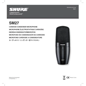 Shure SM27 Microphone manual cover