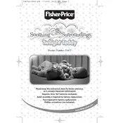 Fisher Price Mattel Soothing Surroundings Twilight Teddy 73477 Toy manual cover