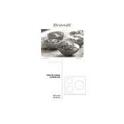 Brandt BPV6210B Hob manual cover