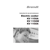 Brandt KV560W Cooker manual cover