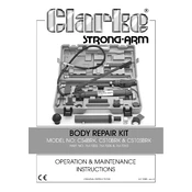 Clarke 7617000 CS4BRK Body Repair Kit manual cover