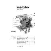 Metabo 31 599 Stand manual cover