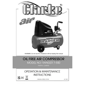 Clarke 2242035 Ranger 7 550 Air Compressor manual cover