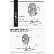 Matsui EFS12D manual cover