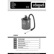 Scheppach ACM18 5906401901 Vacuum Cleaner manual cover