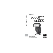 Canon Speedlite 600EX manual cover