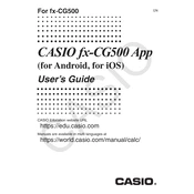 Casio fx-CG500 App Android Software manual cover