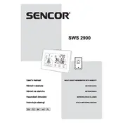 Sencor SWS 2900 Weather Station manual cover