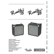 Fender Rumble 15 V3 2370100000 120V 60Hz Amplifier manual cover