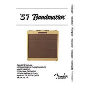 Fender 57 Bandmaster 8170501000 110V 60Hz TW Amplifier manual cover