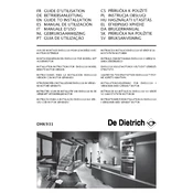 De Dietrich DHK931 Hood manual cover