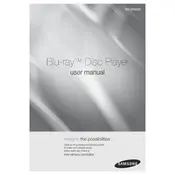 Samsung BD-ES6000 Blu-ray Player manual cover