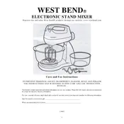 West Bend L5482 41027 Mixer manual cover