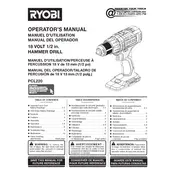 Ryobi PCL220 Drill manual cover