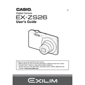 Casio EXZS26 Camera manual cover